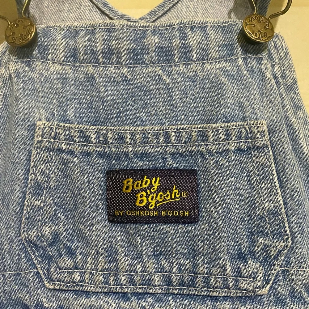 Vintage OshKosh B’Gosh Vestback Carpenter Denim Overalls Baby 6-9 Months